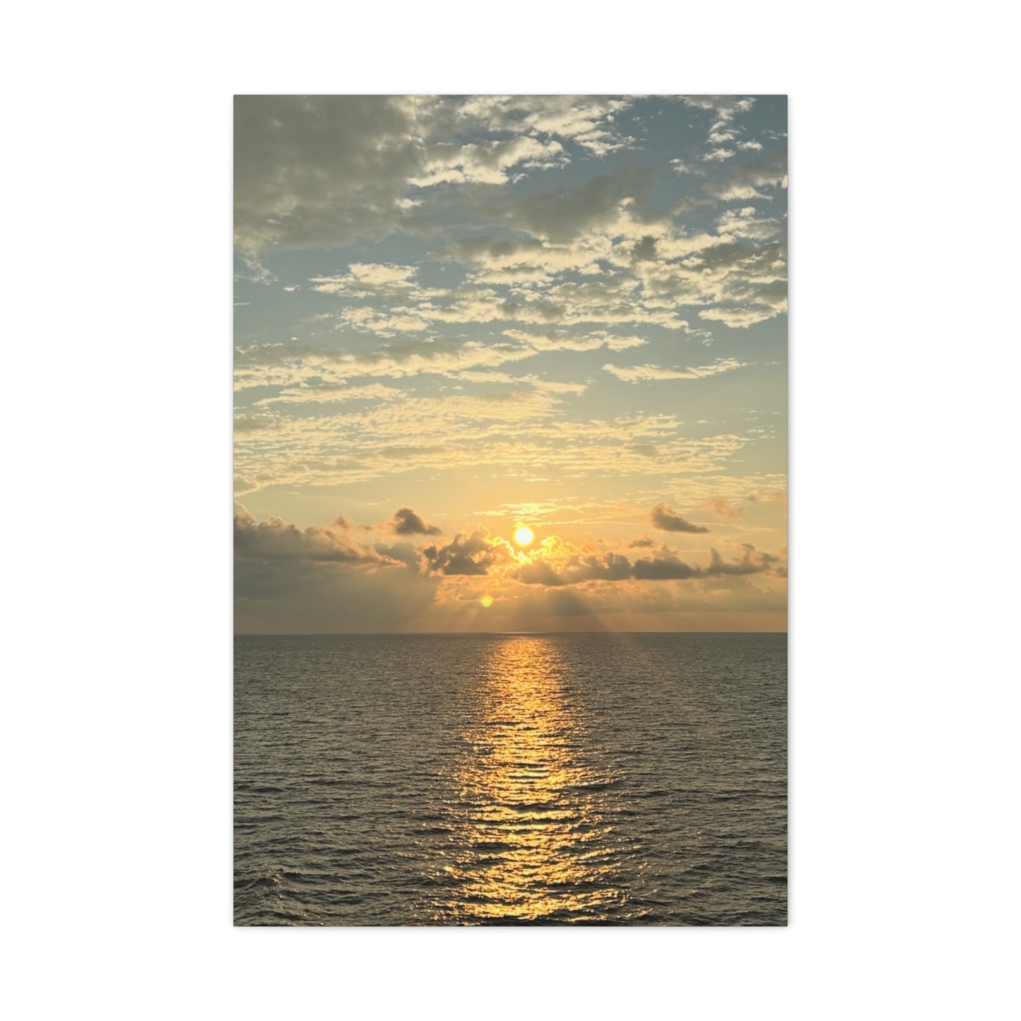 Sunset Canvas Art Print, Coastal Home Decor, Ocean Wall Artwork, Beach House Decor, Gift for Nature Lovers