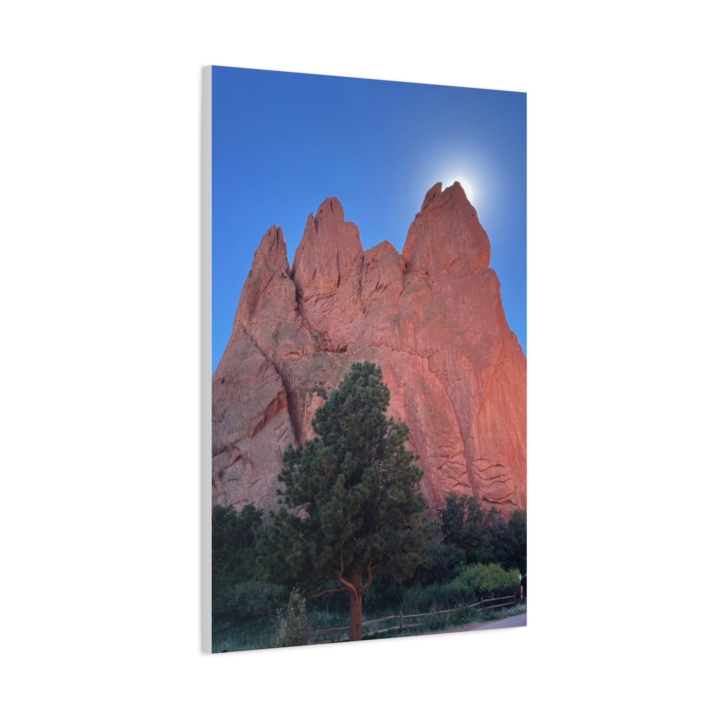 Mountain Sunset Matte Canvas Print, Nature Wall Art, Home Decor, Gift for Nature Lovers, Landscape Artwork