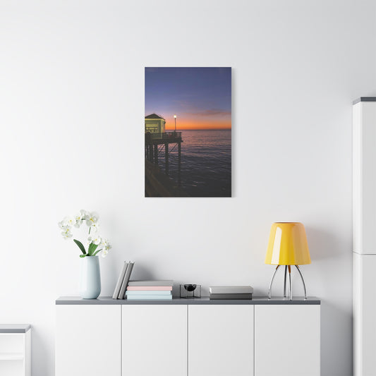 Matte Canvas Wall Art, California sunset, Home Wall Hanging, Nautical Art Piece