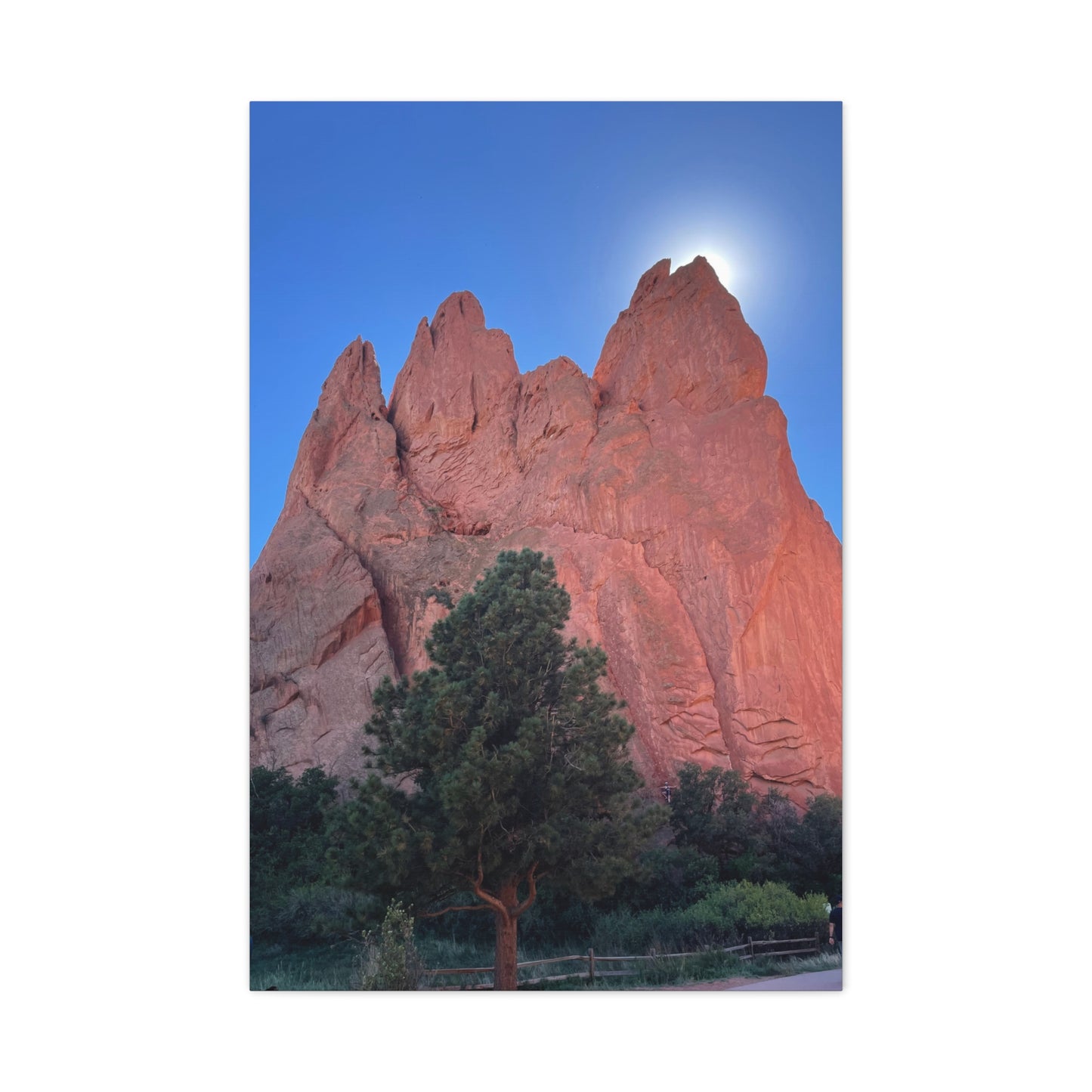 Mountain Sunset Matte Canvas Print, Nature Wall Art, Home Decor, Gift for Nature Lovers, Landscape Artwork